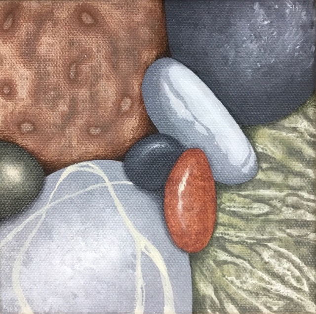 Small painting of pebbles