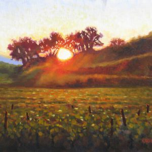 Painting of a sunrise