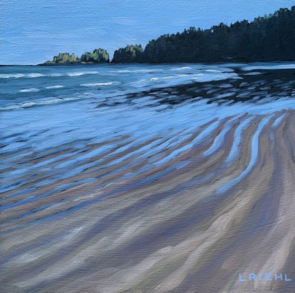 Little gem seascape, lines in the sand, Florencia Bay Vancouver Island