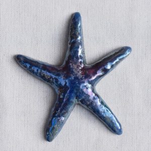 Blue Raku Sea Star Oranment